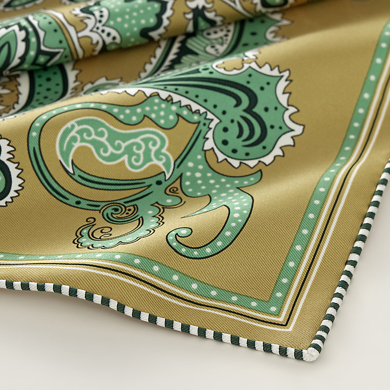 H Enlumine bandana 55 - Black | Hermès USA